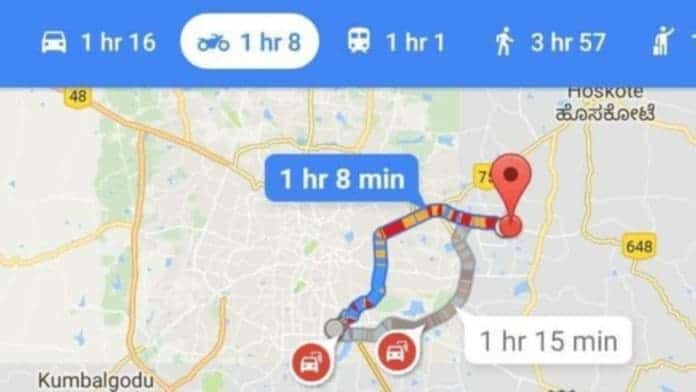 Google Maps - Motorcycle Mode