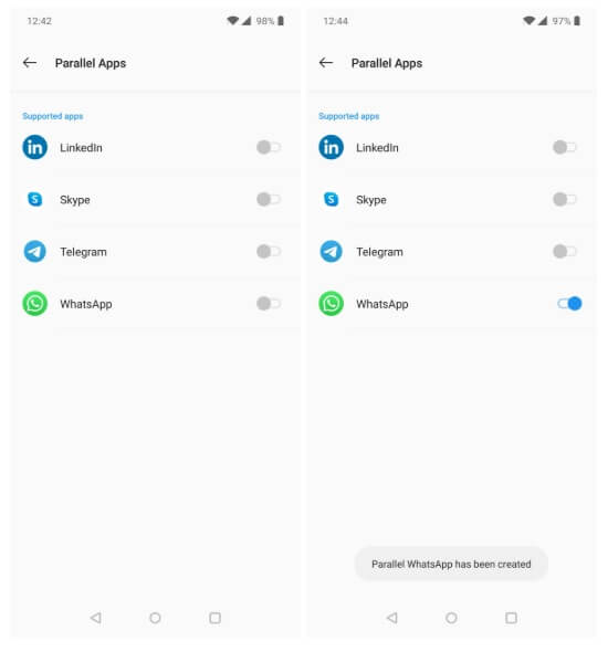 Dual Messenger: Cum să utilizezi simultan două numere WhatsApp pe telefon 10 Setari Dual Messenger WhatsApp OnePlus