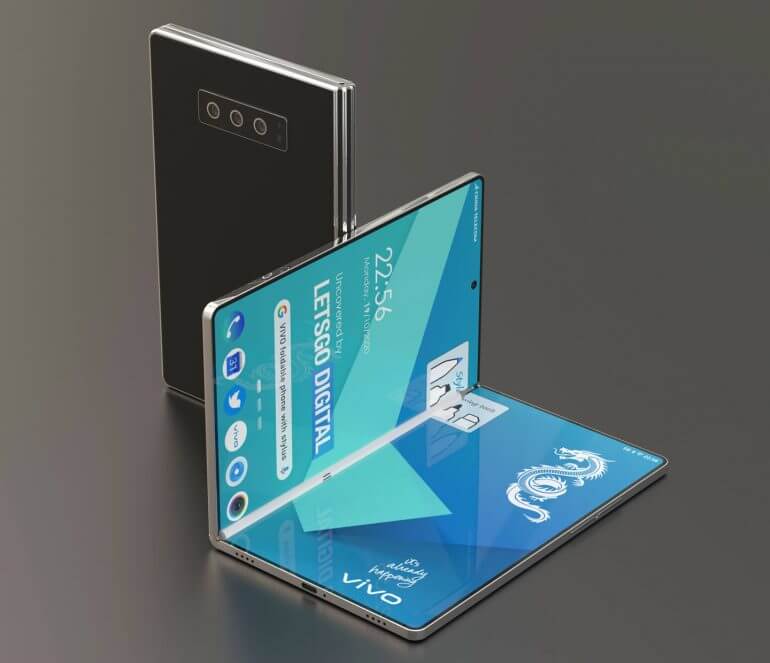 Randare smartphone pliabil Vivo cu stylus 2