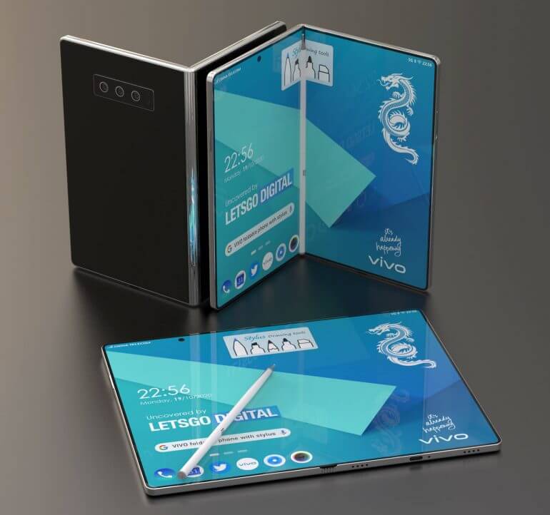 Smartphone pliabil Vivo cu stylus